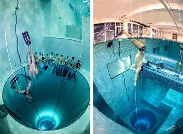 How deep is an Olympic diving pool?