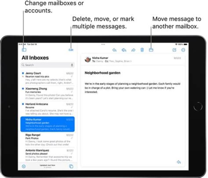 How do I change my Mail preview on my iPad?