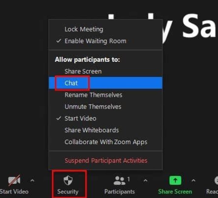 How do I disable webinar chats?