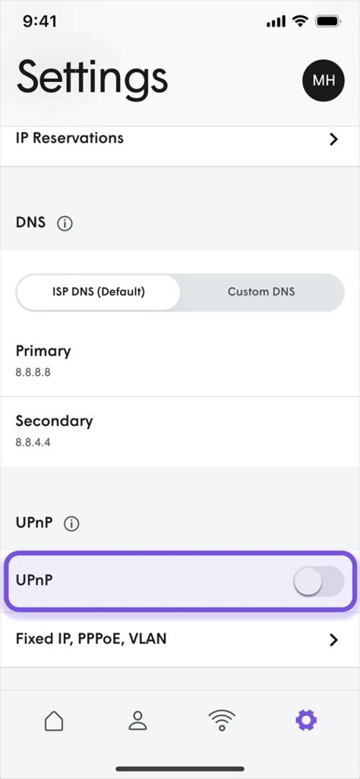 How do I enable UPnP?