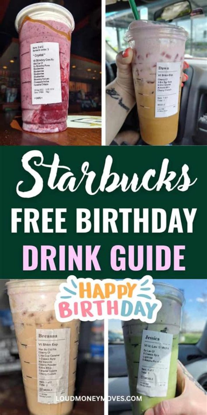 How do I get my free birthday drink at Starbucks?