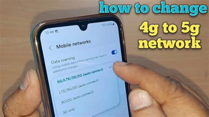 How do I know if my phone is connected to 5G?