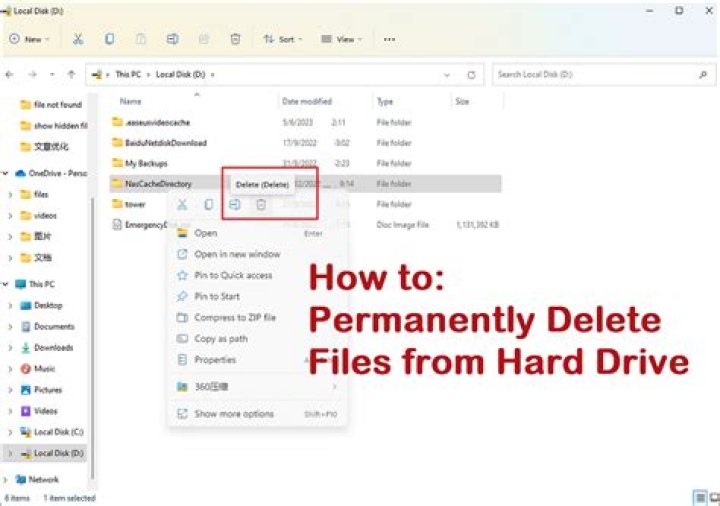 How do I permanently delete texts?