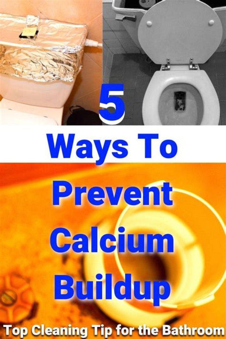 How do I prevent calcium build up in my toilet?