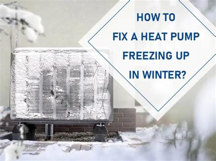 How do I protect my heat pump from freezing rain?