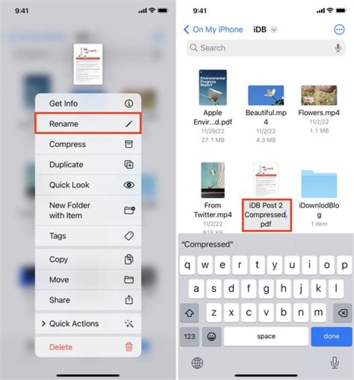 How do I rename a mailbox folder on my iPad?