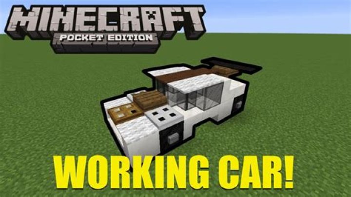How do you build a Minecraft car?