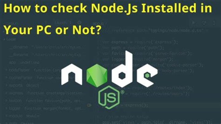 How do you check node is installed or not?