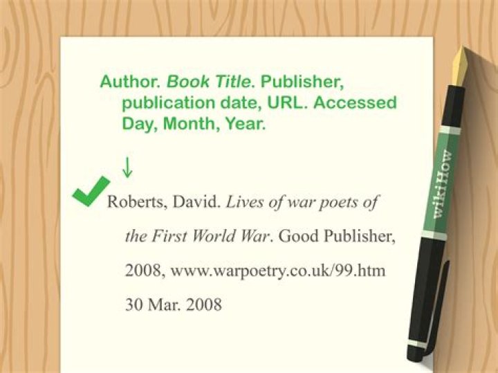 How do you cite a book?