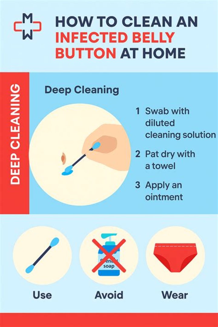 How do you clean belly button buttons?