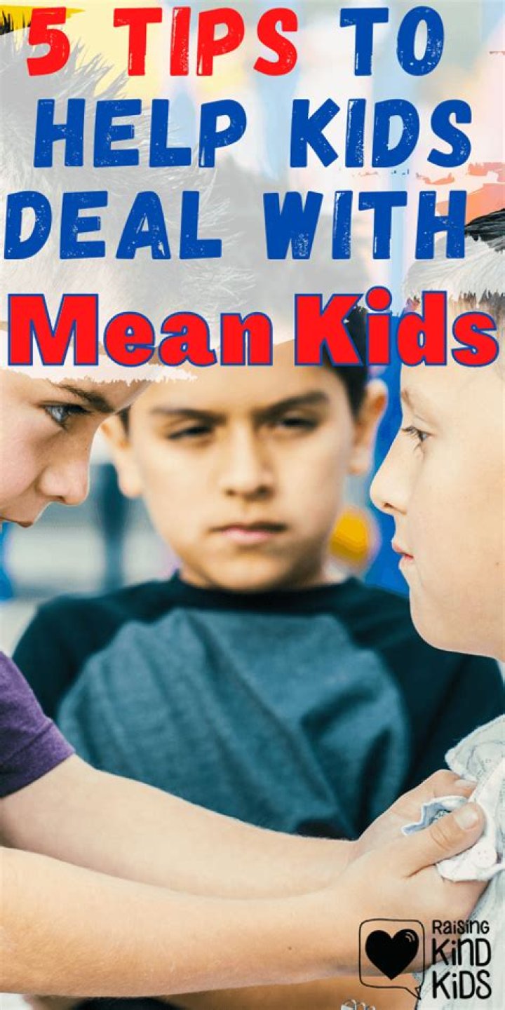 How do you deal with mean kids?