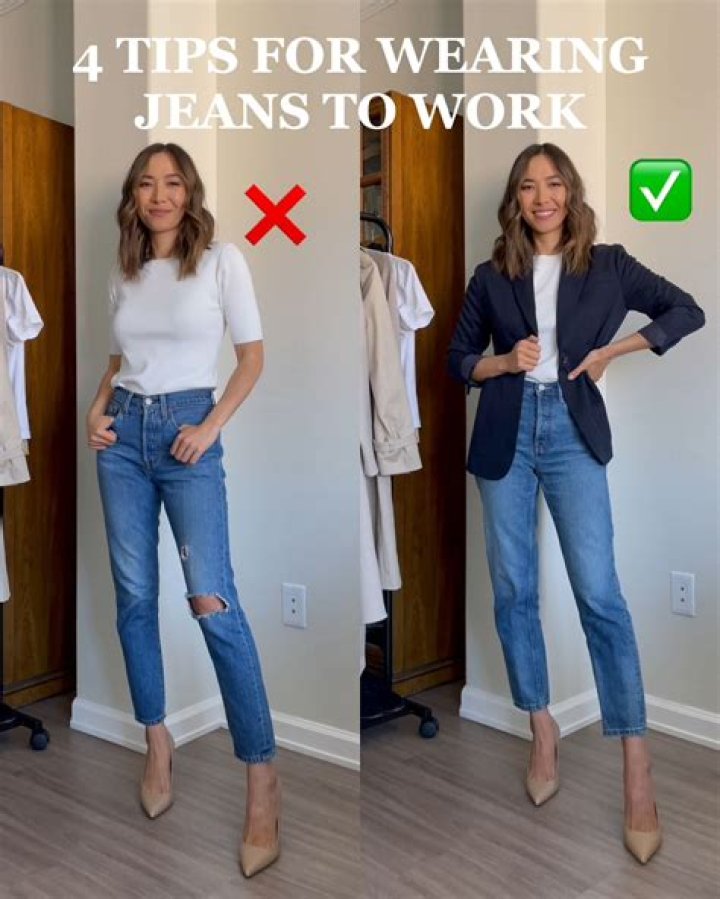 How do you dress professionally with jeans?