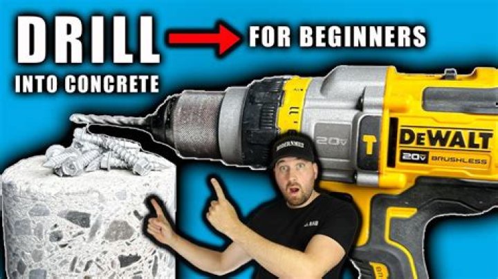 How do you drill concrete without a hammer drill?