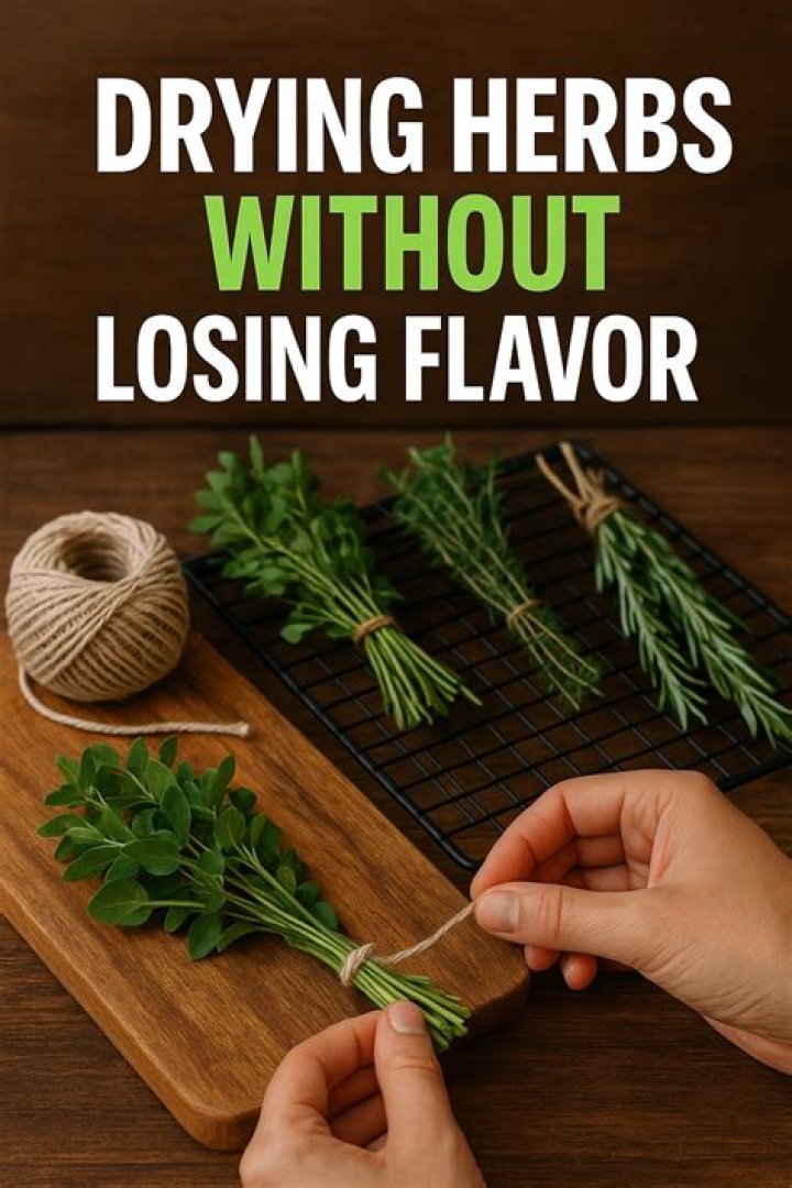 How do you dry herbs without a microwave?