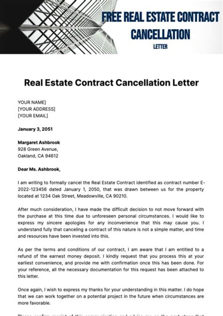 How do you get out of a real estate contract if you are the seller in Canada?