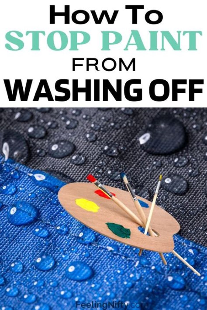 How do you keep acrylic paint from washing off?