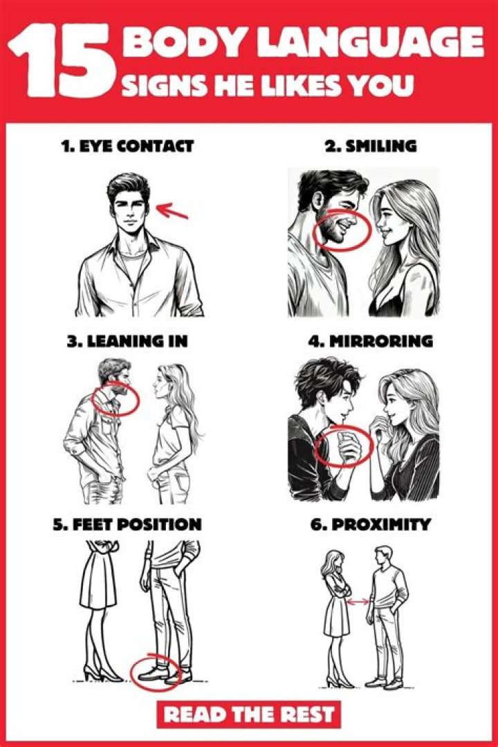 How do you know if your ex likes you by body language?