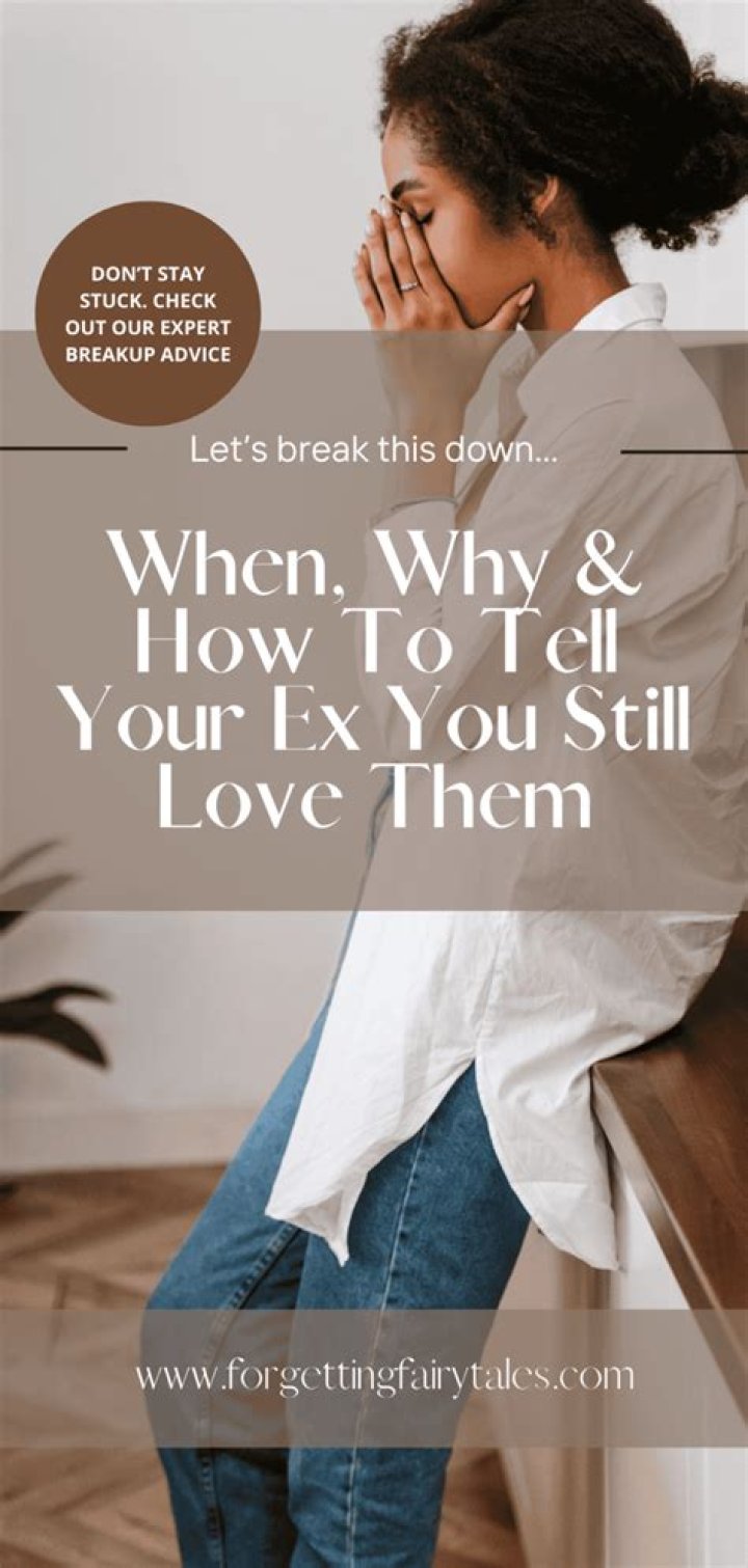 How do you let her go when you still love her?