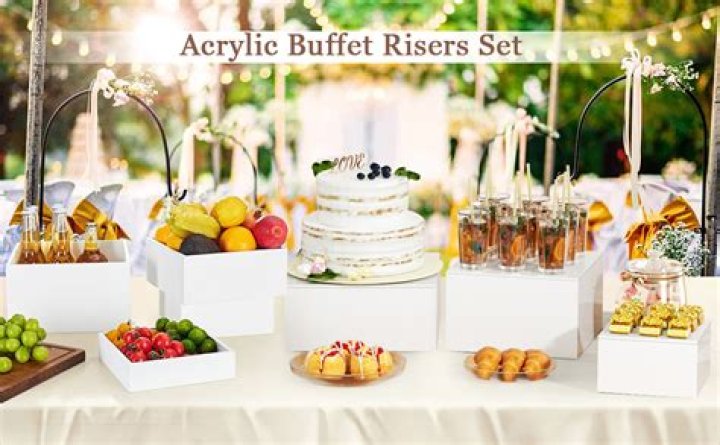 How do you make buffet risers?