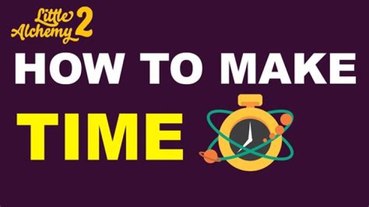 How do you make time little alchemy?