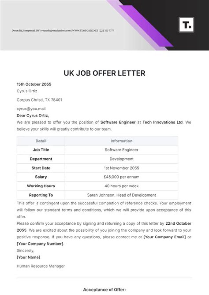 How do you say yes to a job offer?