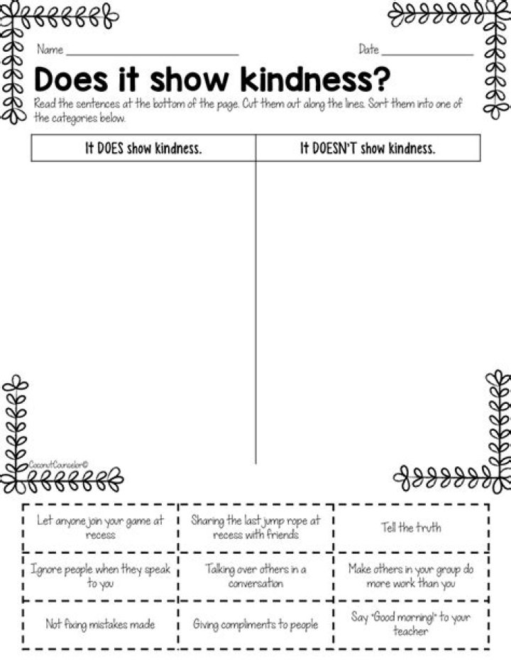 How do you show kindness in school?