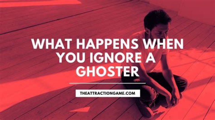 How do you spot a ghoster?