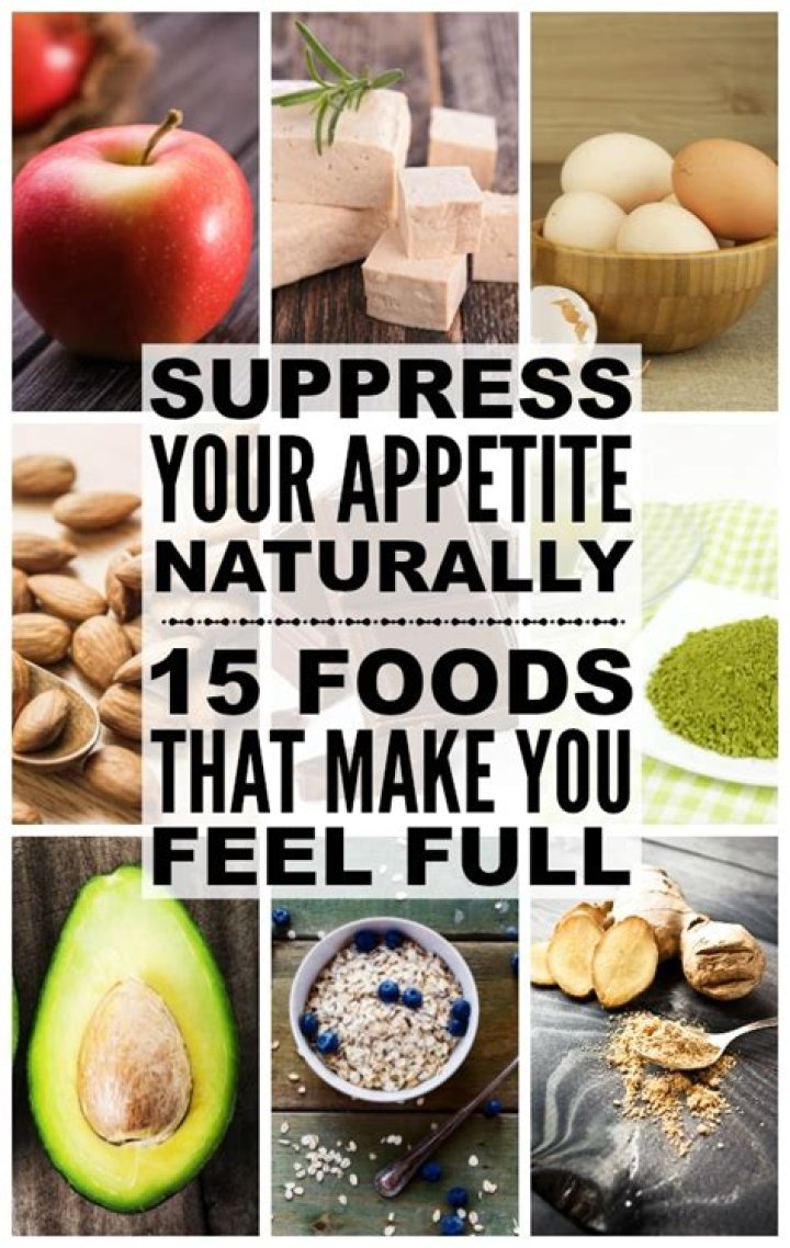 How do you suppress your appetite?