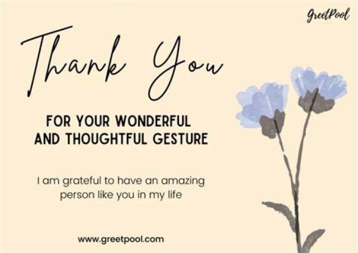 How do you thank someone for a generous gift?
