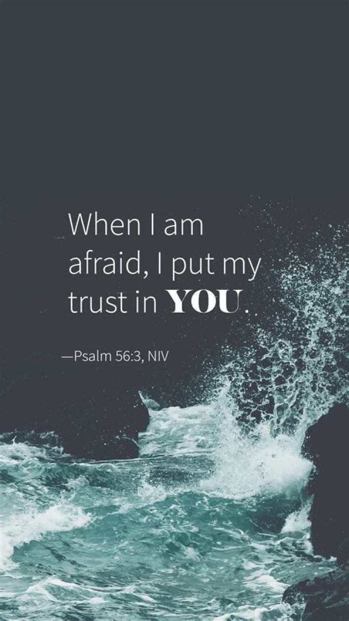 How do you trust God when you are scared?