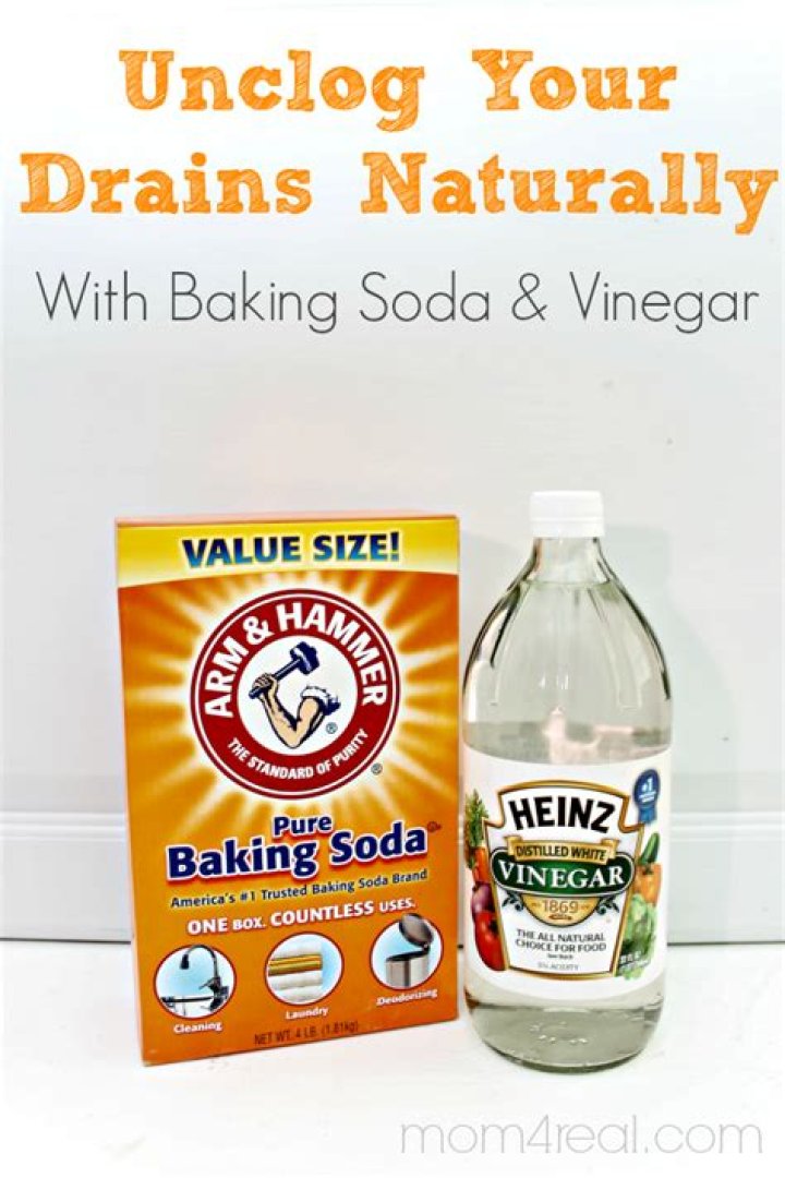 How do you unclog a sink with baking soda and vinegar?