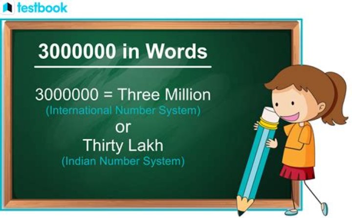 How do you write 3000000 in words?