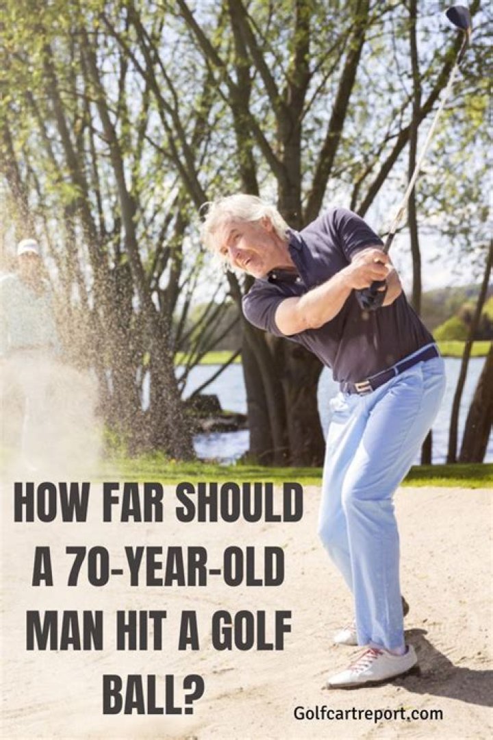How far should a 70 year old man hit a golf ball?