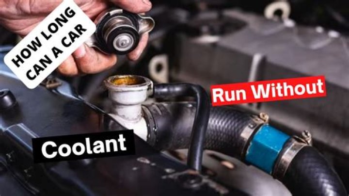 How long can a car run without coolant?