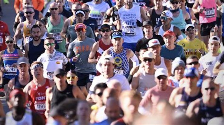 How long did Oprah train for her marathon?