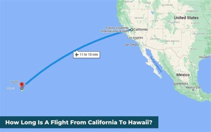 How long is flight from California to Hawaii?