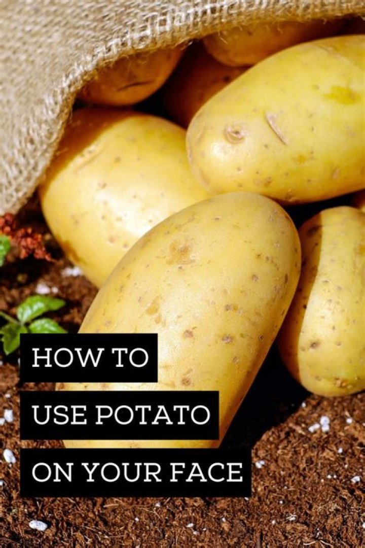 How long should you leave potato on your face?