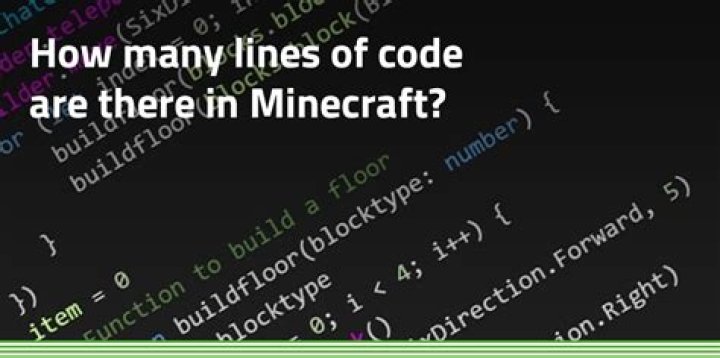 How many lines of code is Minecraft?