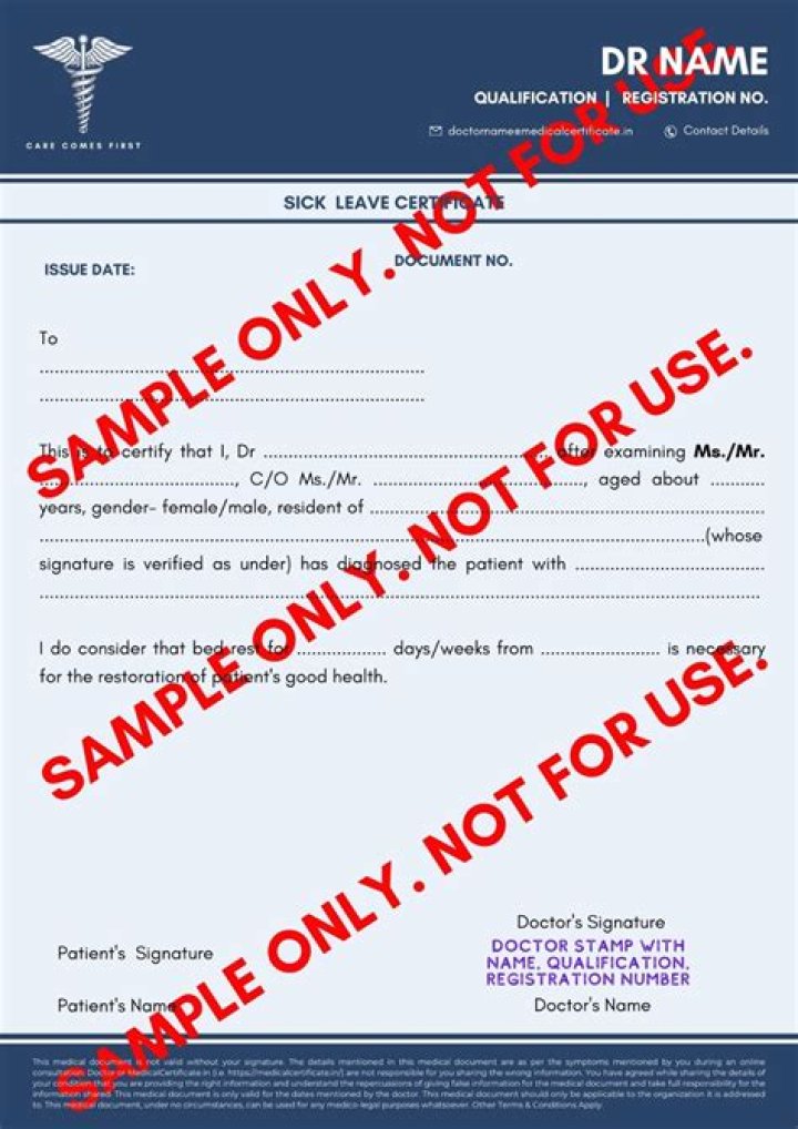 How many sick days can you take without a doctor's certificate?