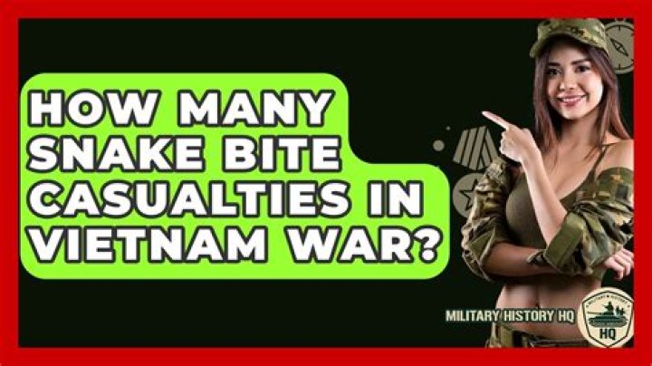 How many soldiers were bitten by snakes in Vietnam?