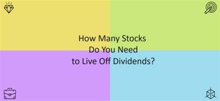 How many stocks do you need to live off dividends?