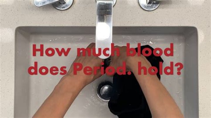 How much blood does a pad hold?
