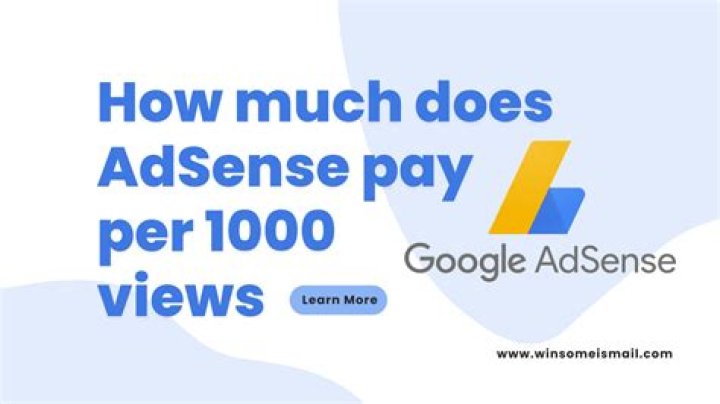 How much does AdSense pay per 1000 clicks?