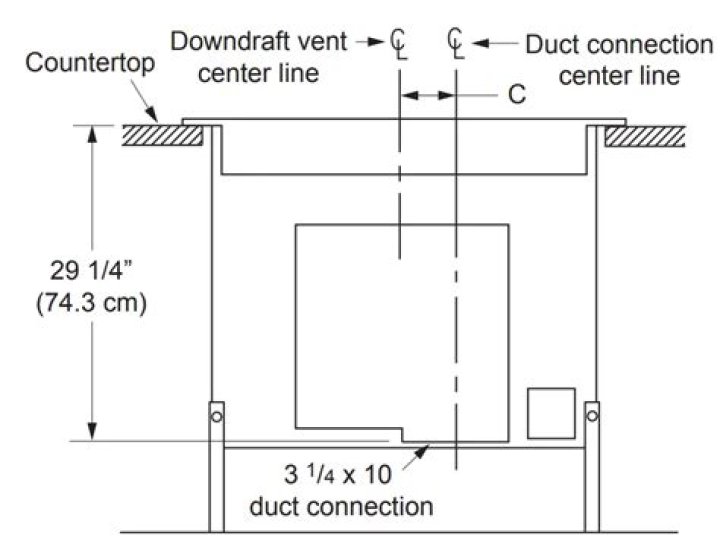 How much does it cost to install a downdraft vent?