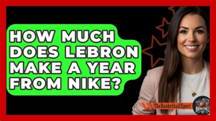 How much does LeBron make a year from Nike?