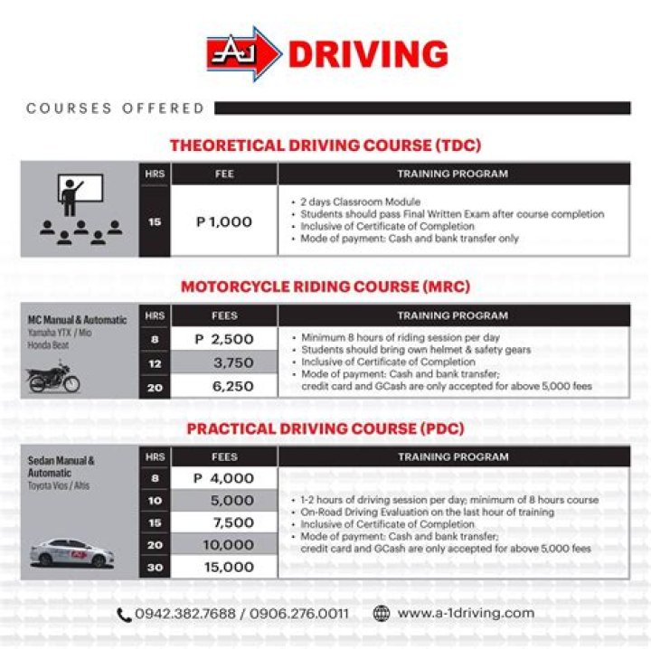 How much is LTO theoretical driving course?
