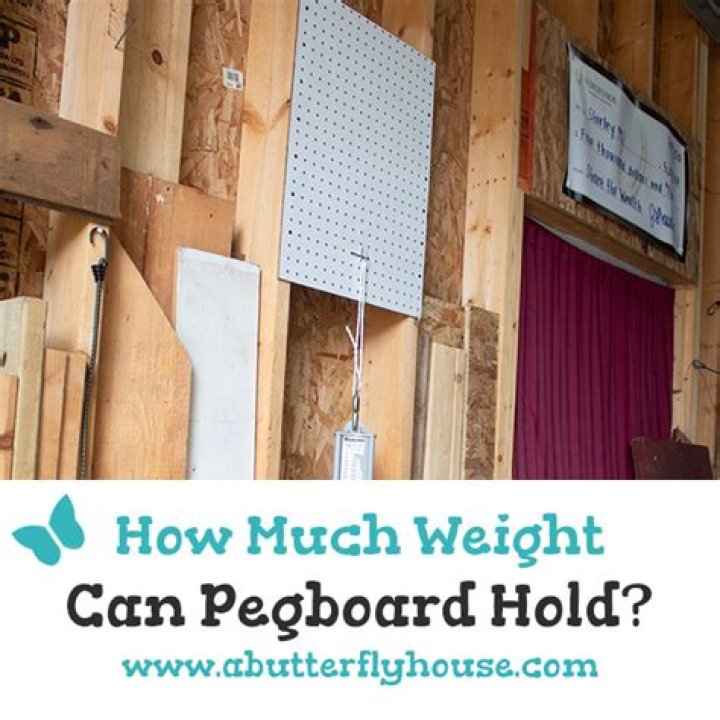 How much weight can pegboard hold?
