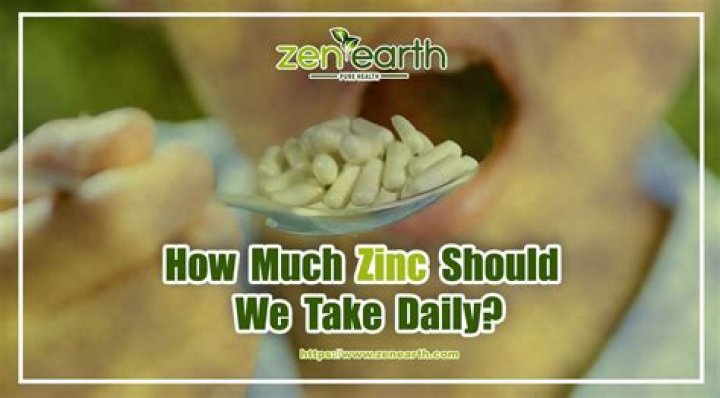 How much zinc should we take daily?