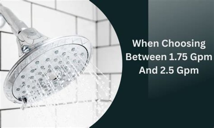 Is 1.75 gpm enough for a shower?