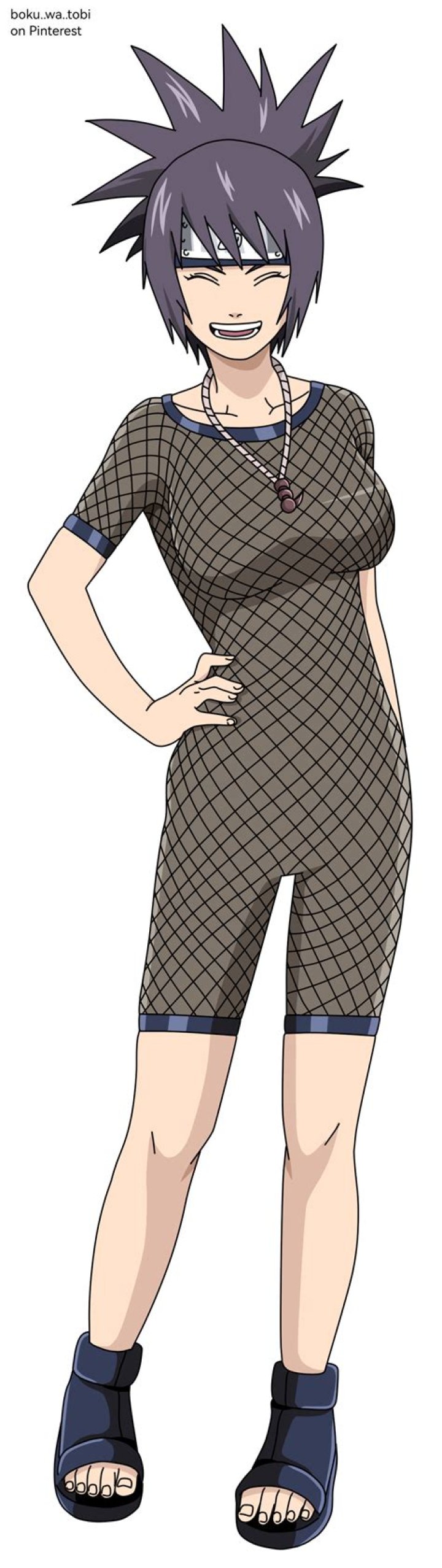 Is Anko wearing a shirt?